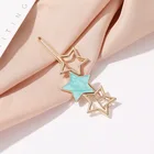 1 шт. металлическая звезда полый зажим для волос для женщин девушек геометрические заколки для волос прямоугольная заколка аксессуары для укладки 2020 тренд A001