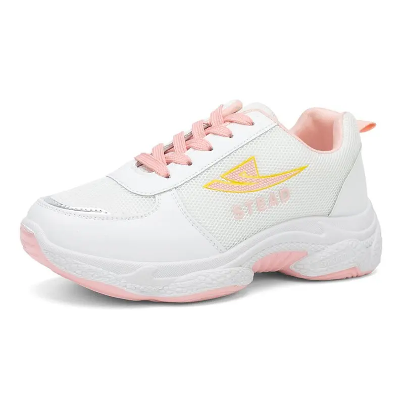 

Summer New Women's Mesh Fashion Daddy Women Shoes Hollow Sports White Shoes Breathable Women Casual Flat Shoes