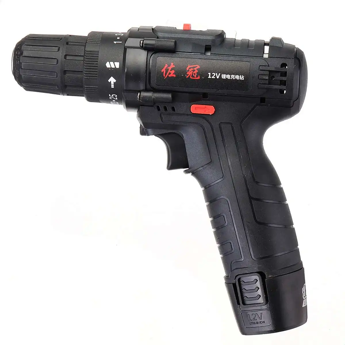 

12V Cordless Drill Electric Screwdriver Hammer Mini Wireless Power Driver Lithium-Ion Battery 30Nm 2-Speed Electric Drill