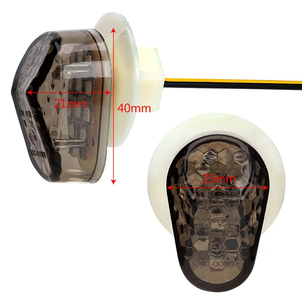 

2 Pieces/Set Universal Flasher light Turn Signal Lights Motorcycle Lighting Motorcycle Accessories Indicator Lamp Amber Lampada