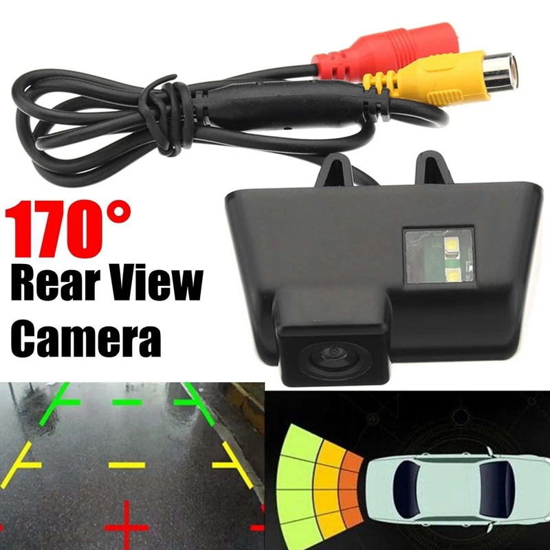 

Car Rear View Camera Waterproof HD CCD Night Vision Parking Camera with License Plate Light for Ford Transit Connect