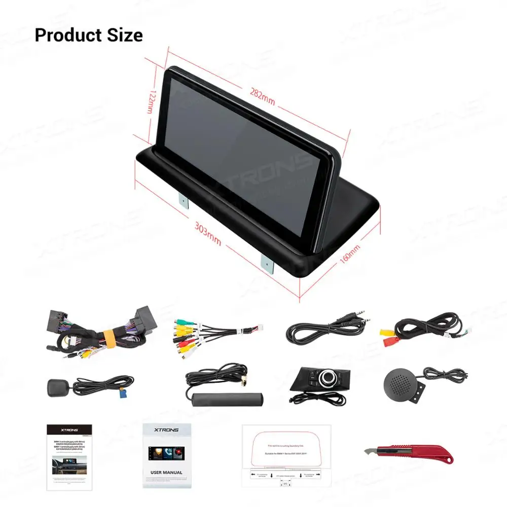 XTRONS 10 25 ''IPS Android 0 автомобильный радиоприемник CD GPS Bluetooth 5 для BMW 1 серии E81 E82 E87 E88