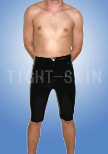 Мужские резиновые брюки ручной работы латексные шорты для мужчин с 2 способами