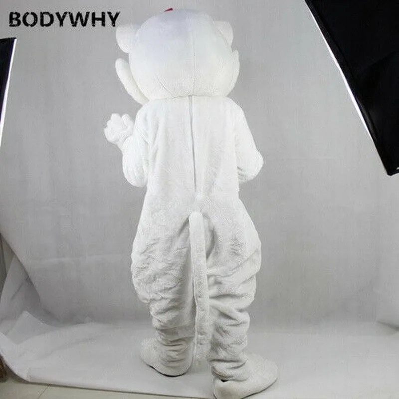 Костюм талисмана с имитацией меха милого кота Вечерние костюмы для