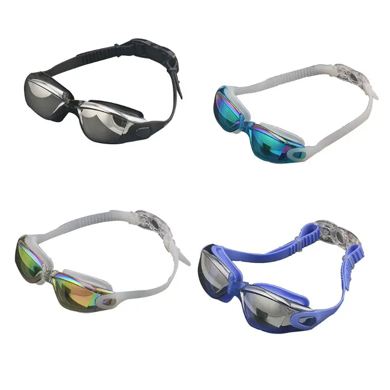 

Swimming Goggles Cap Earbuds Nasal Clip Set Waterproof Anti-Fog UV Resistant Swim Glasses Adjustable Elastic Head Band