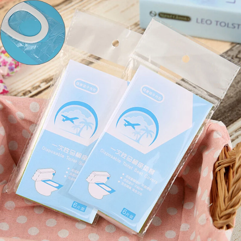 6 шт./компл. пластиковые дорожные водонепроницаемые накладки для туалета|Чехлы на