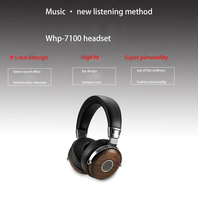 Hi-Fi стереонаушники для мониторинга динамические деревянные наушники басовые