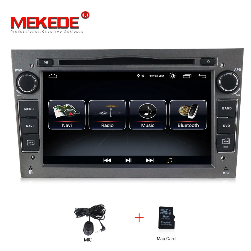 gray MEKEDE Android 8,1 Автомобильная dvd-навигационная система плеер для Opel Astra Vectra Antara Zafira Corsa с SWC WIFI BT 3g - Цвет: gray