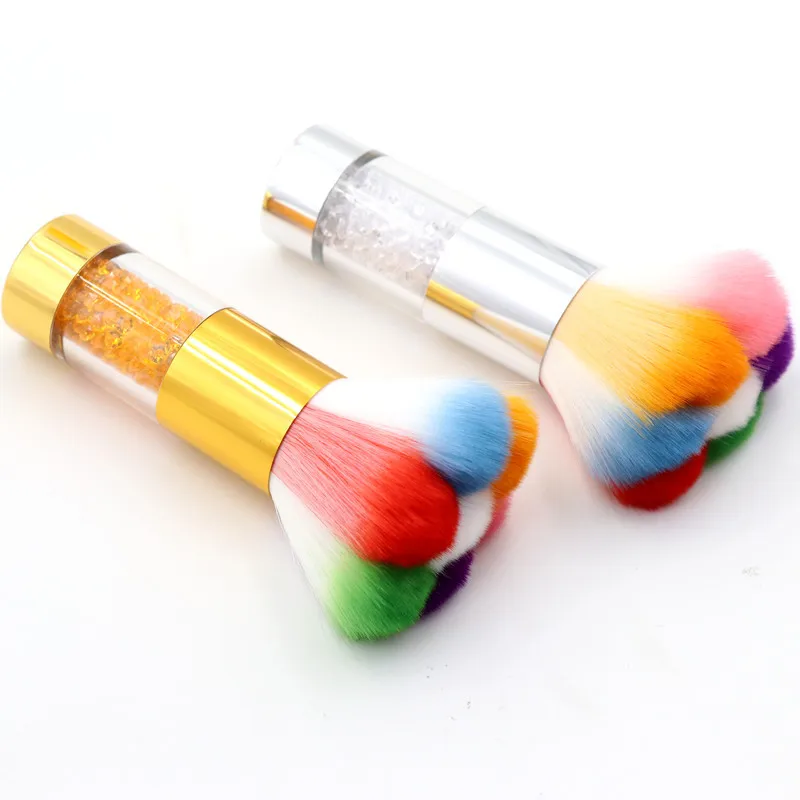 

Soft Head Nail Dust Clean Powder Brush Single Acrylic&UV Gel Nail Art Cleaner Remover Brush Beauty Colorful Tool