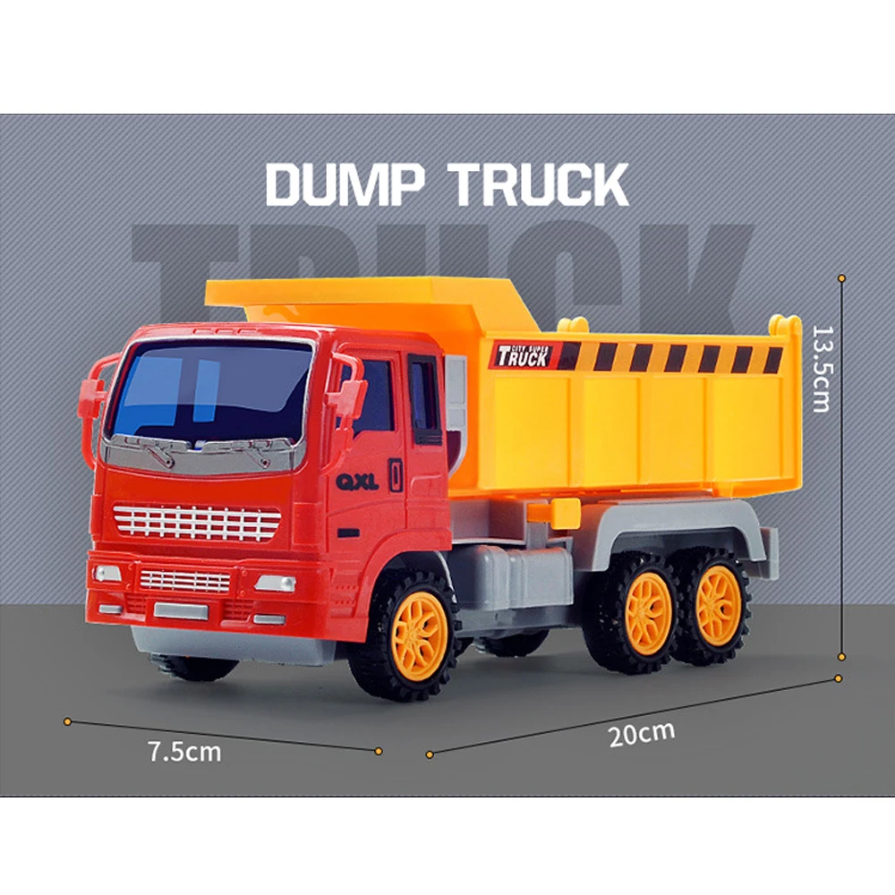 Модель автомобиля Детская 4 шт. инерционная техника бульдозер самосвал трактор