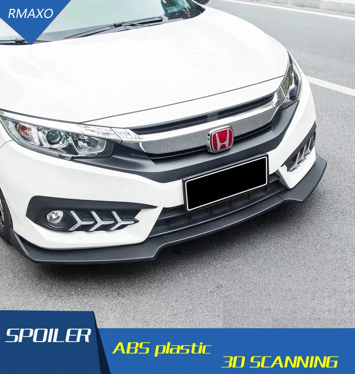 Для Honda Civic Body kit спойлер 2015 2018 для AC ABS задний передний бампер диффузор защитные