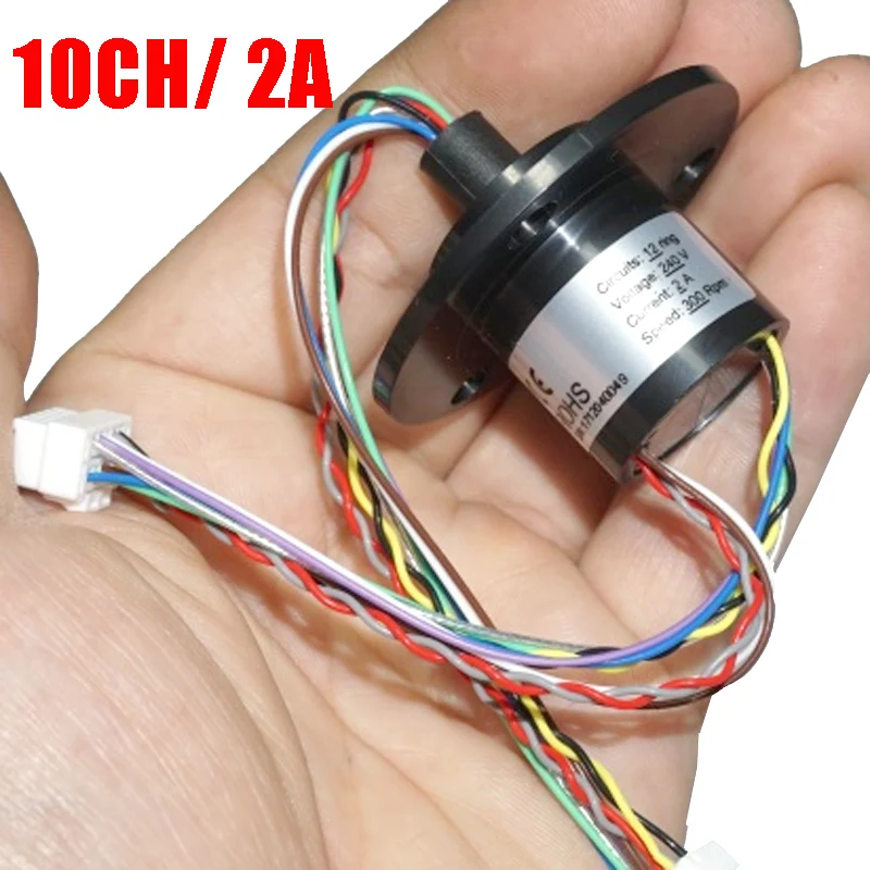 

10 Channel 2A 22mm Slip Ring Rotate Dining Table Slip Ring Electric Collector Rings Clearance Sales in Limit Stock