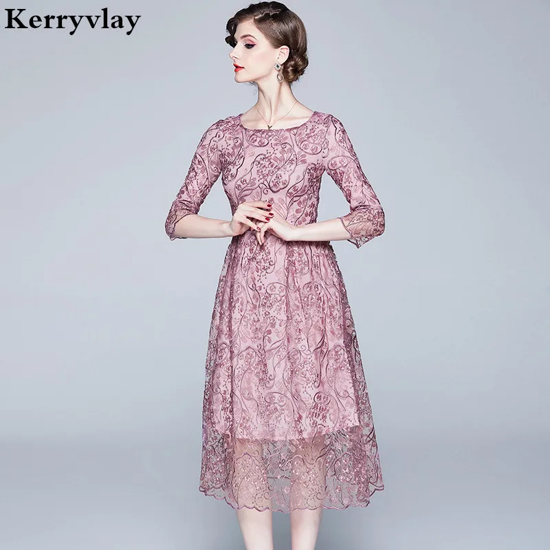 Socialite женское летнее платье с вышивкой Vestidos De Verano Mujeres миди вечерние женские платья Kleider Damen K6552