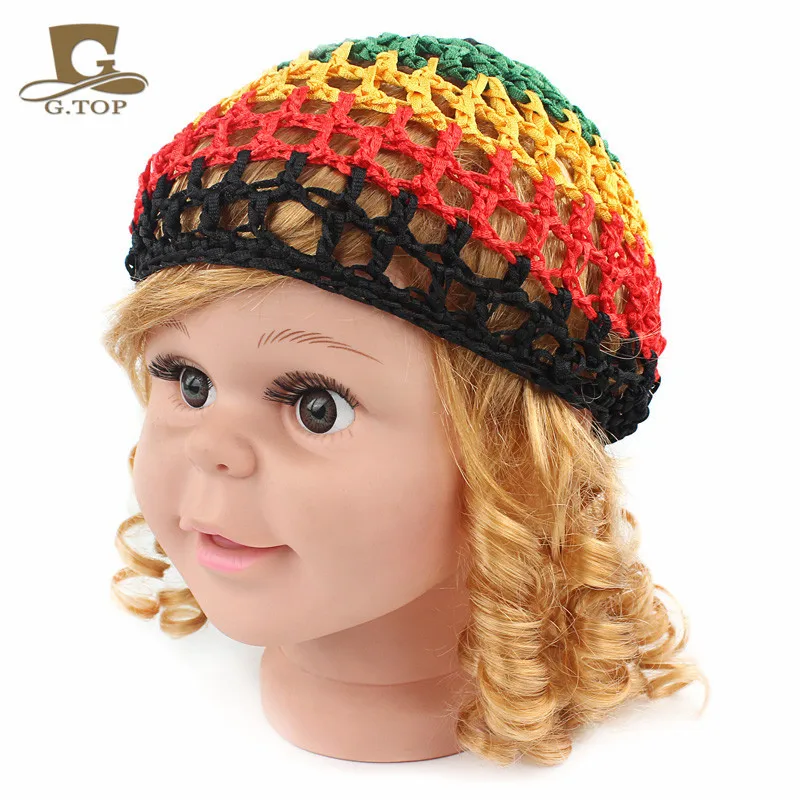 Вязаная шапочка Rasta мягкий вискозный снуд для волос детей Накладка сна детский