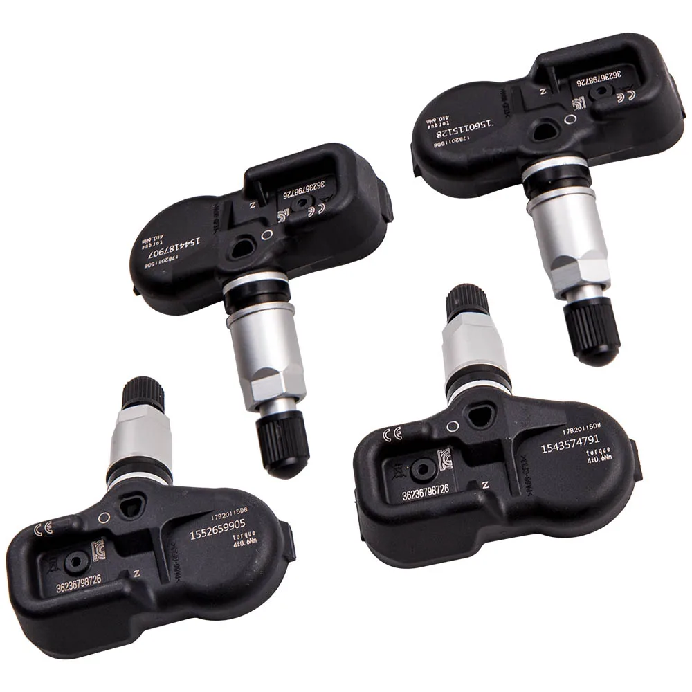 

Датчик давления в шинах TPMS, 4 шт., подходит для BMW X3 X5 328i 433 МГц 2006-2010, черный 36236781847