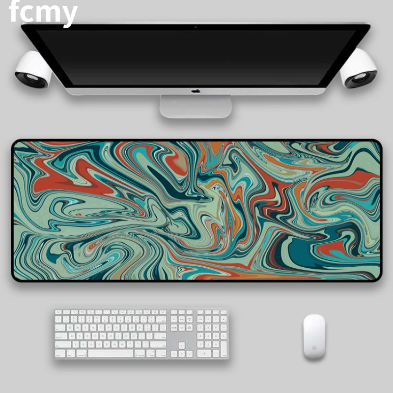 

Large Gaming Mousepad Art Strata Liquid Mouse Pad Compute Mouse Mat Gamer Stitching Desk Mat XXL for PC Keyboard Mouse Carpet