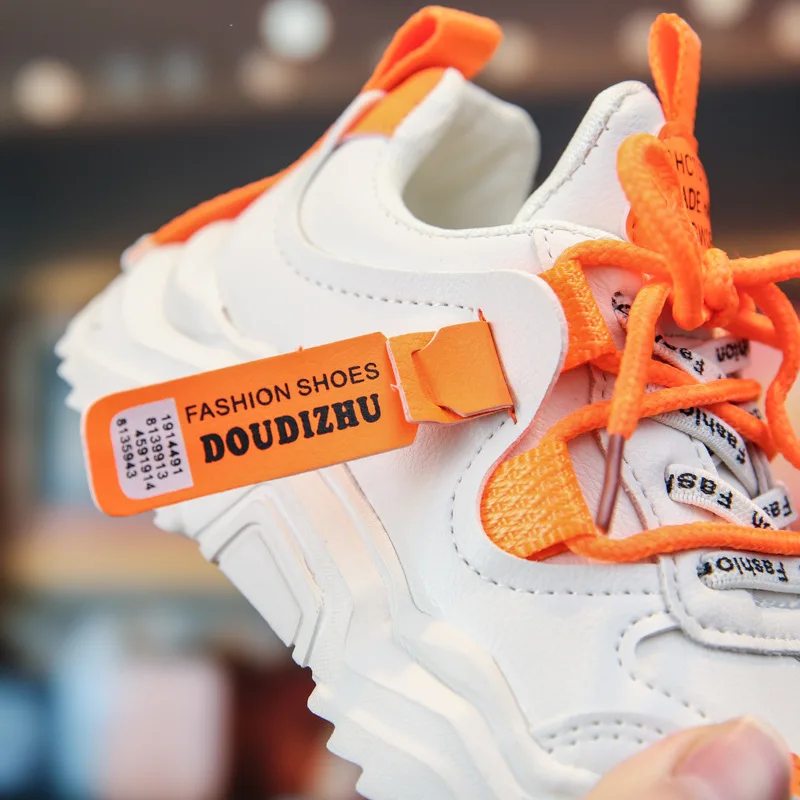 

Winter Children Shoes Elastic Lace Light Weight Kids Shoe Boys Girls Sport Running Sneakers Breathable Student Casual Shoes CS13