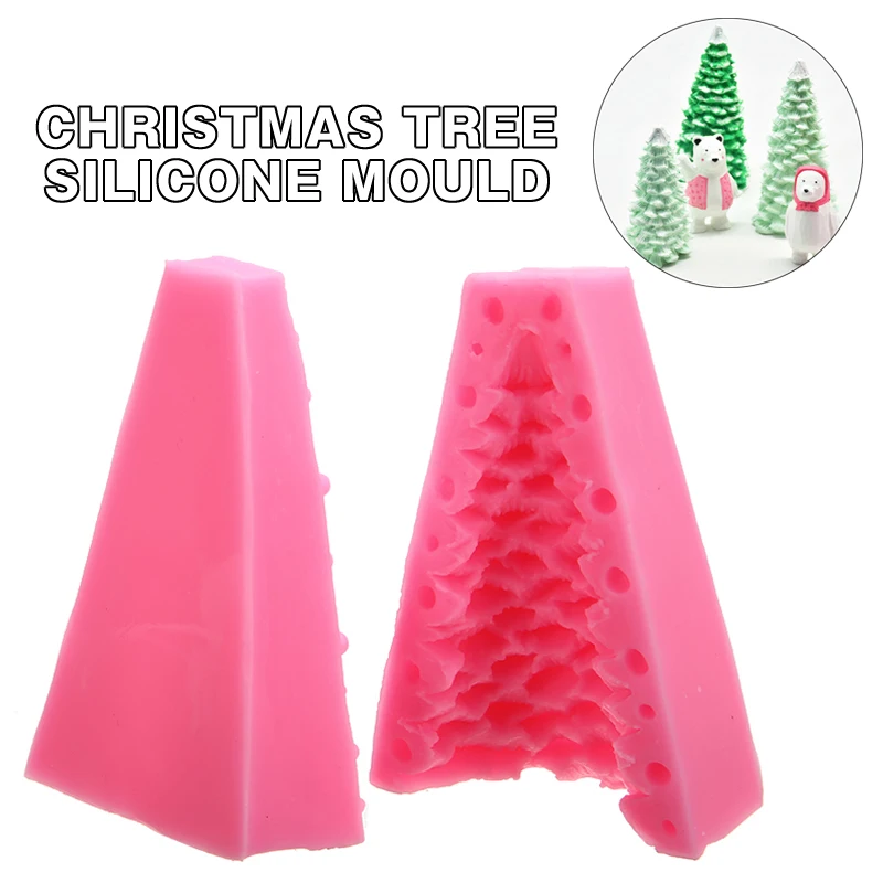 

Силиконовая 3D форма в виде рождественской елки, форма для изготовления свечи, мыла, торта, шоколада, инструмент для украшения тортов, кухонн...
