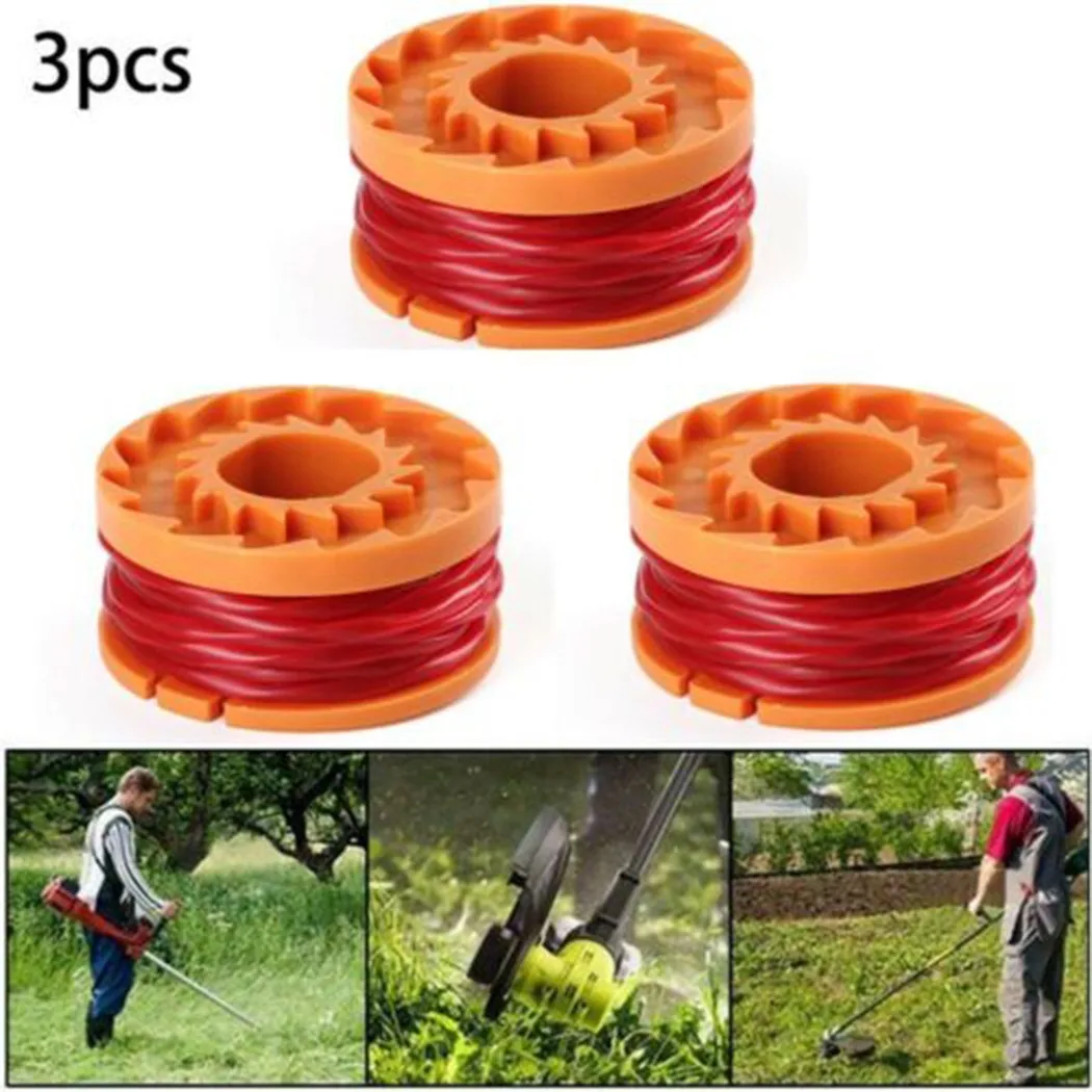 

3 шпули и линия ALM для триммера Qualcast CGT18LA1 CGT36LA1, стриммеры для косилки Worx WG150 WG150E WG150.1 WG150.2 WG150.3 WG151