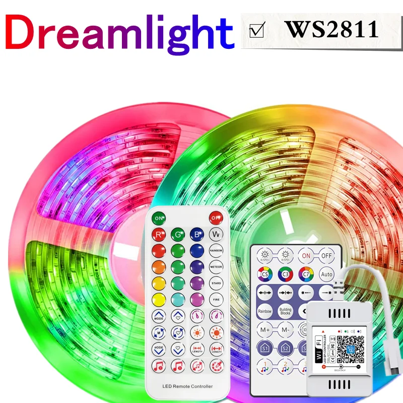

Гибкая светодиодная лента ws2811 с Bluetooth, Wi-Fi, RGB5050, SMD2835