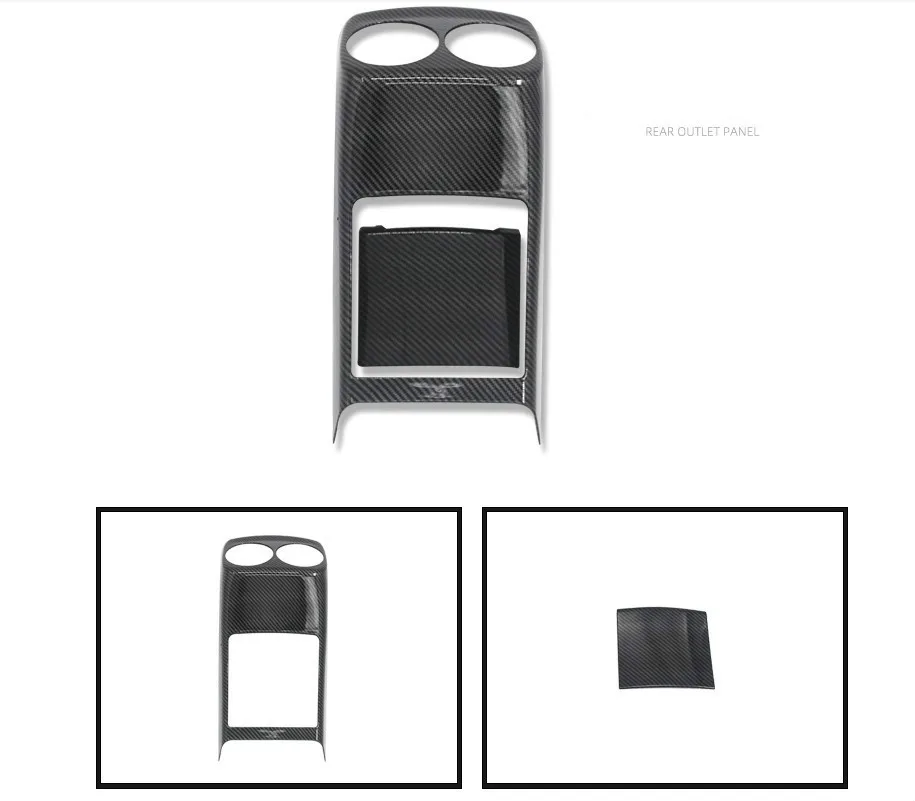 

Fit for Mercedes Benz a200l a180l 19 modified rear air conditioning outlet panel new A-class carbon fiber interior trim