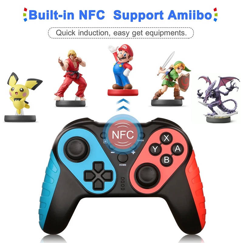 Беспроводной Bluetooth геймпад NS для ПК Switch Pro игровой джойстик контроллер консоли с