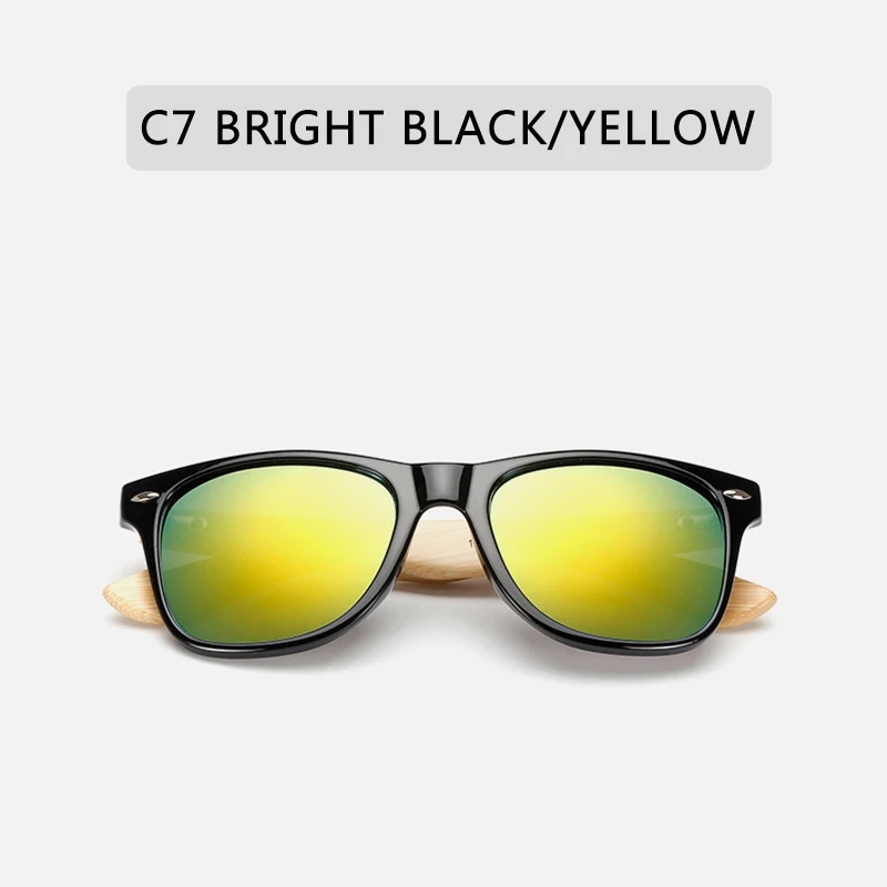 

ZXRCYYL Classic Rivet Polarized Sunglasses Men Women Brand Designer Square Frame Vintage Wooden Leg Sun Glasses UV400