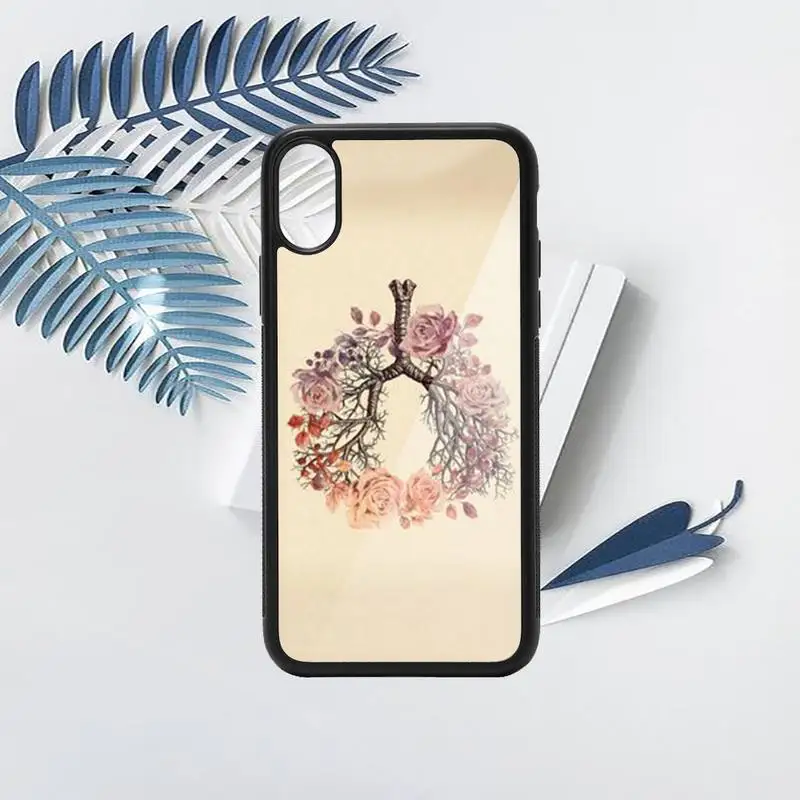 

Art painting of human organs Phone Case PC for iPhone 11 12 pro XS MAX 8 7 6 6S Plus X 5S SE 2020 XR