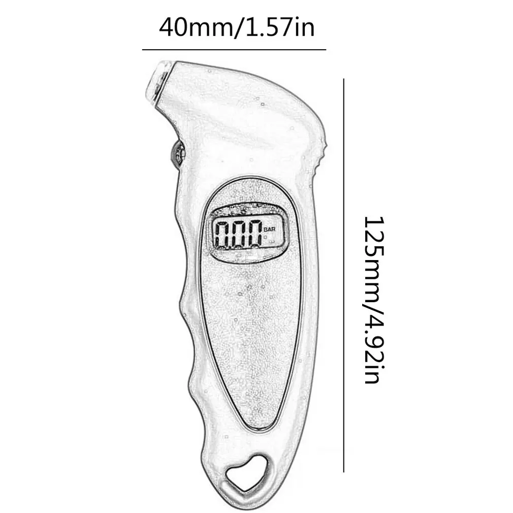 

LCD Display Car Digital Tire Pressure Gauge Tool Car Motorcycle Bike Mini Digital Tire Gauge Detection