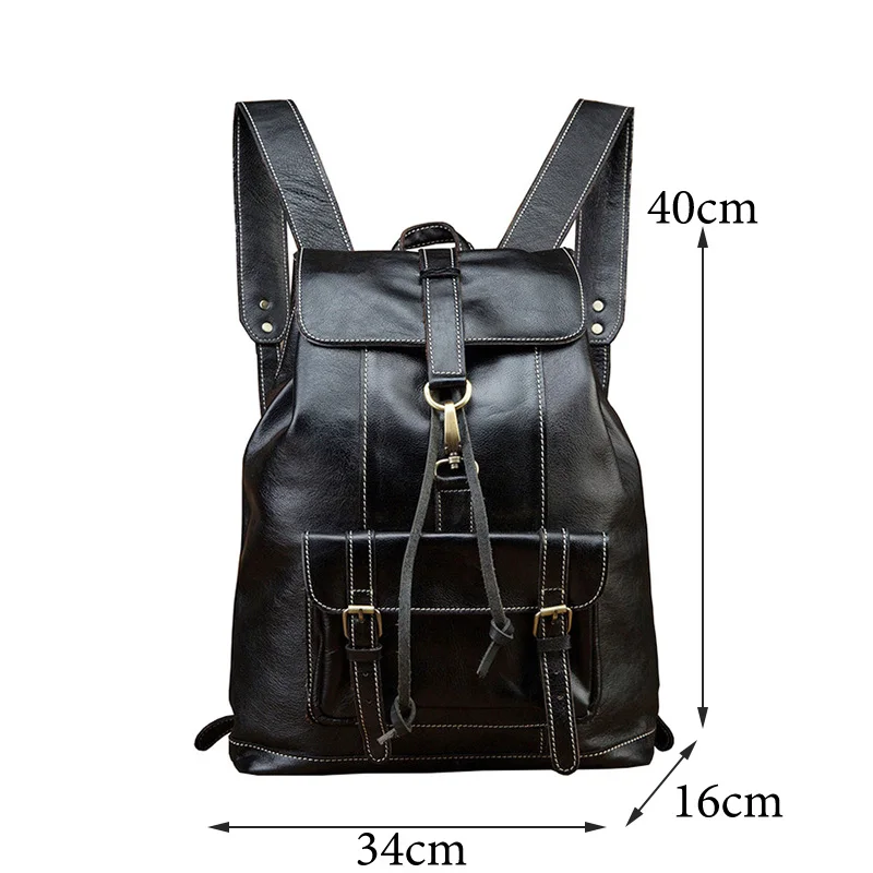 

AETOO Travel bags, men's leather business backpacks, leather school bags, casual youth computer backpacks, versatile men's bags