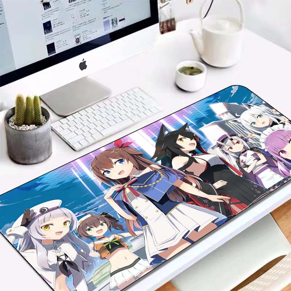 

GuJiaDuo Hololive Kawaii Cute Anime Game Mouse Mouse Pad Desktop Protection Game Office Mouse Pad XXL Non-slip Laptop Pad CSGO
