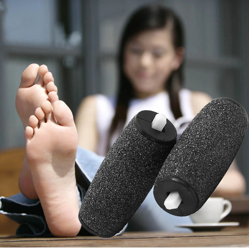 2 Pcs Electronic Pedicure Refills Rollers Feet File Repair Machine Foot Care Tools Hard Skin Removal Device|Инструмент для ухода