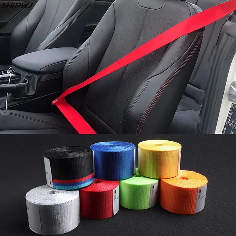 

3.5Mx4.8CM Car Belt Interior Accessory Seat Replacement Renewal Modification 100% Polyester Accessories Vehicle Supplies