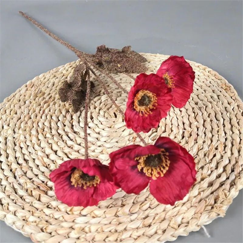 Поддельные Флокирование кукурузы мака (4 головок/шт) 23 62 &quotДлина моделирование