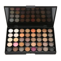 new 40 colors eyeshadow earth color glitter matte palette fluorescent disk highlight eyeshadow palette maquillaje