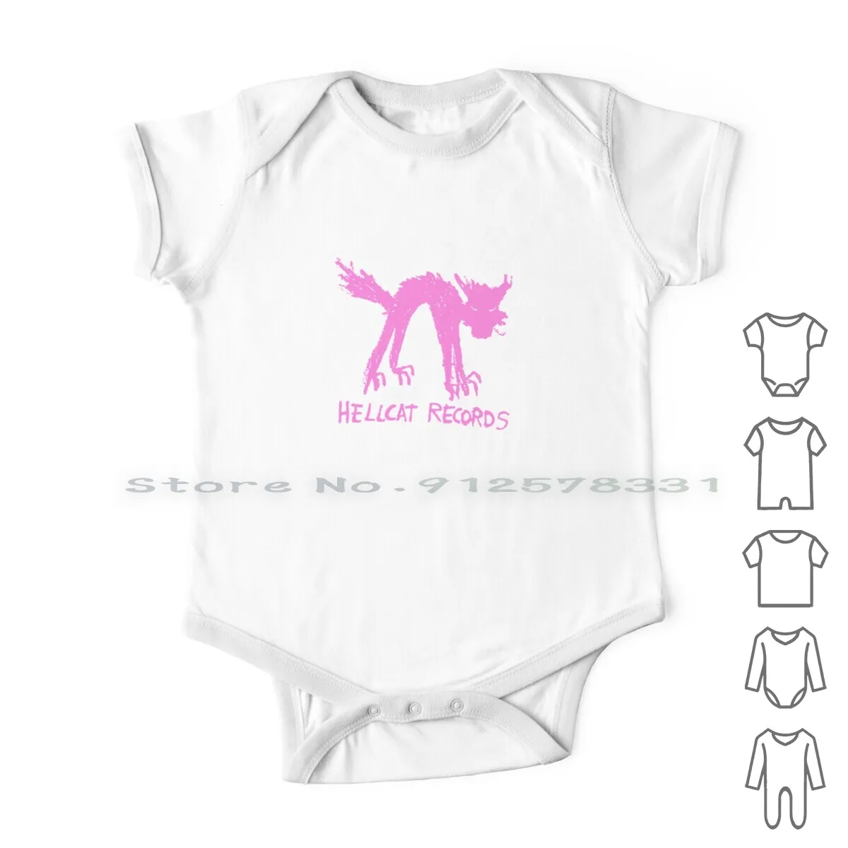 Independent Record Music Newborn Baby Clothes Rompers Cotton Jumpsuits Hellcat Records Independent Popular Record Label Infant