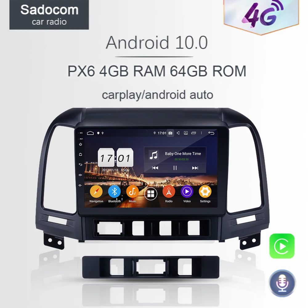 720P 9 &quotPX6 DSP 4G + 64G ROM Android 10 0 RDS WIFI автомобильное радио 5 автомобильный DVD плеер GPS