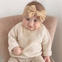 soft large bowknot headband for newborn baby girls cute bow headwrap turban for kids baby hairband infant toddlers headbands