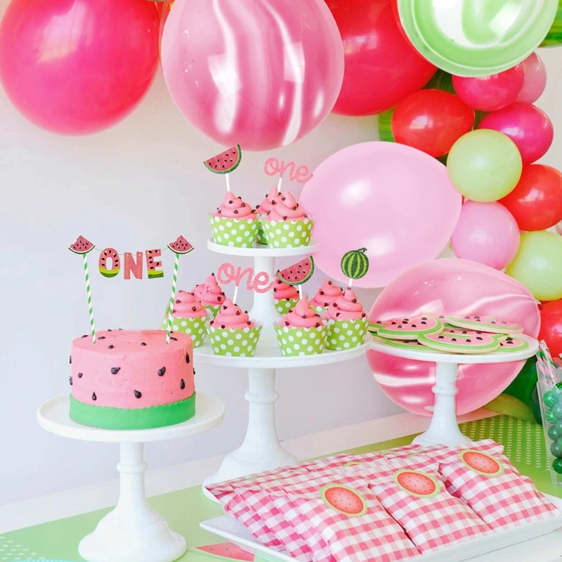 Летний декор в виде фруктов арбуза баннер один дыню для 1-го дня рождения | Дом и