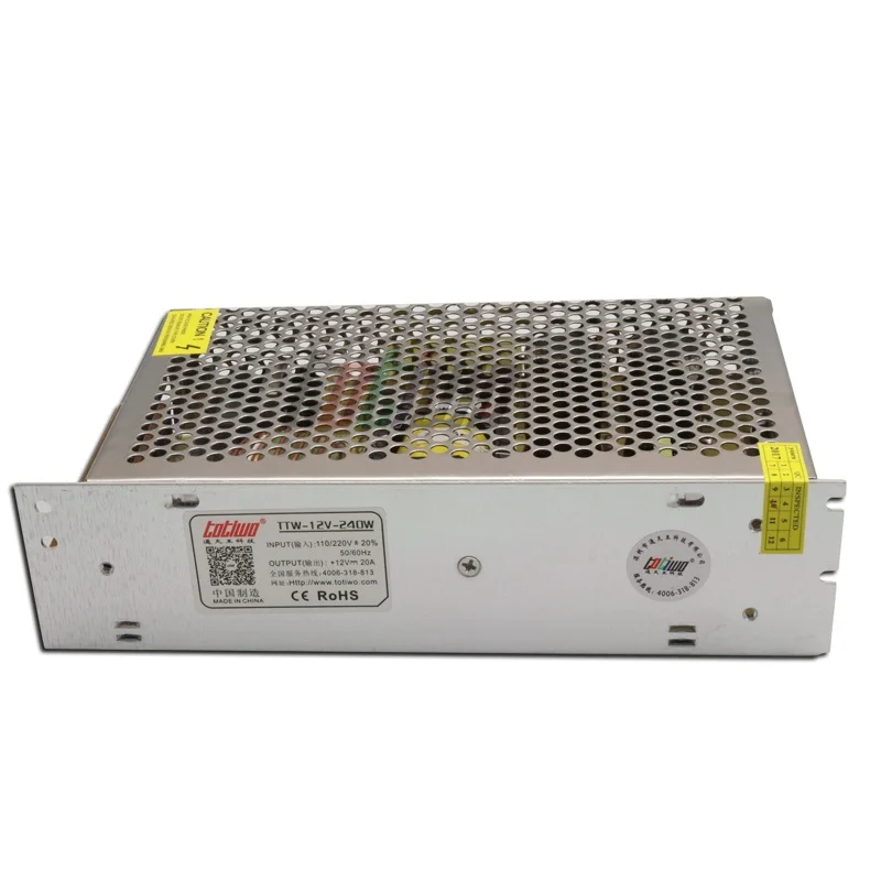 AC to DC Power Supply 240 Watt 12/24 Volt 20/10 Amp LED Driver Switching SMPS | Обустройство дома