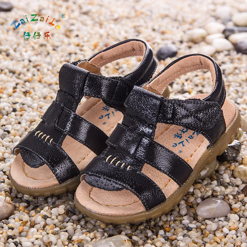 Детская летняя обувь для мальчиков Новинка 2018 года Детские сандалии из