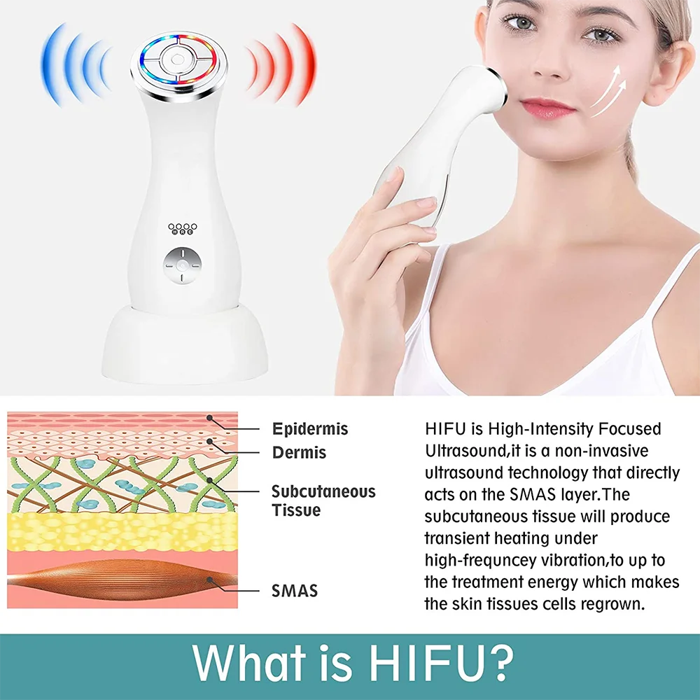 Ультразвуковой аппарат Hifu для ухода за кожей лица прибор радиочастотный EMS
