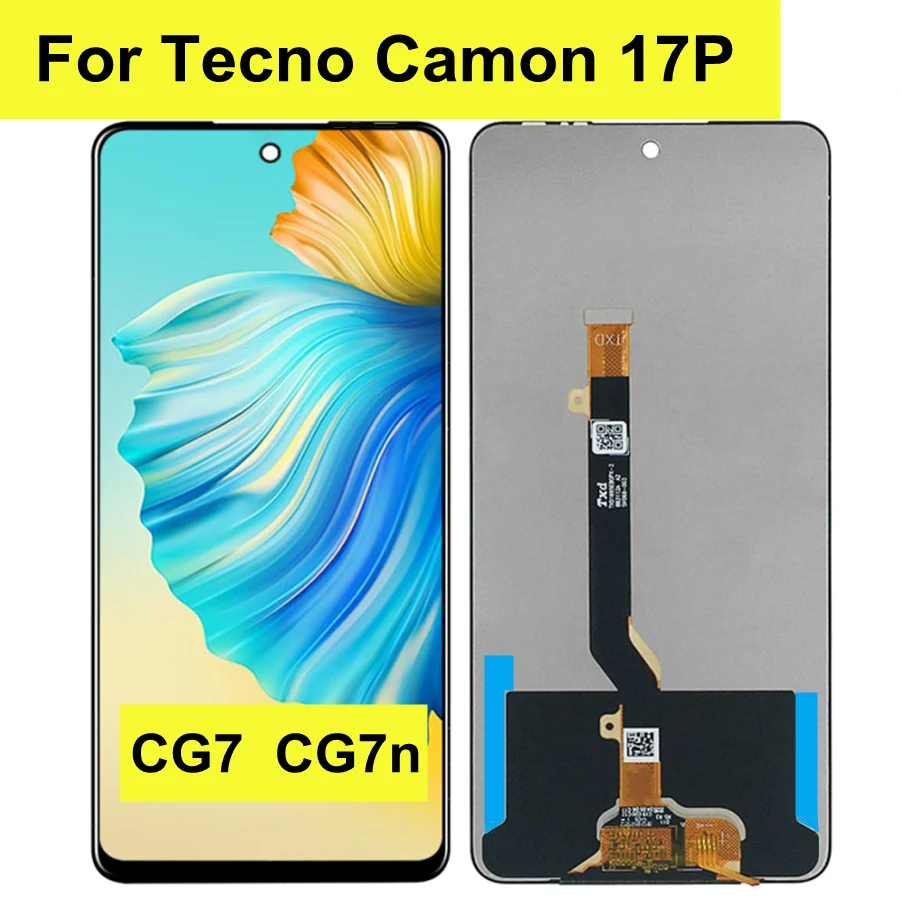 Pantalla LCD de 6,8 pulgadas para TECNO CAMON, montaje de Panel digitalizador con Sensor t&aacute;ctil, 17P, CG7, cg7n-0