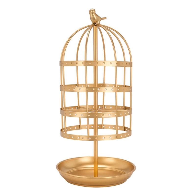 

Вращающийся стол для сережек, 4 яруса, органайзер для сережек, витрина для ювелирных изделий, подставка для сережек