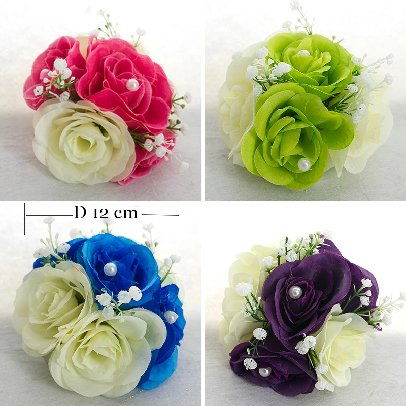 6 шт./лот большой цветок Зажимы для свадьбы фон драпировка украшения Цветочные