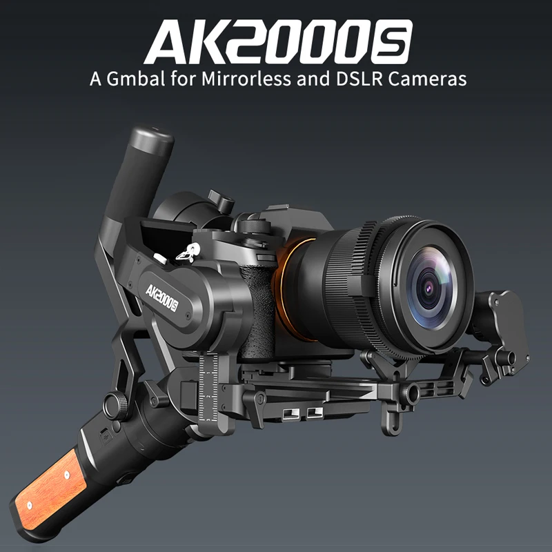 Ручной карданный стабилизатор FeiyuTech AK2000S максимальная нагрузка 2 кг для