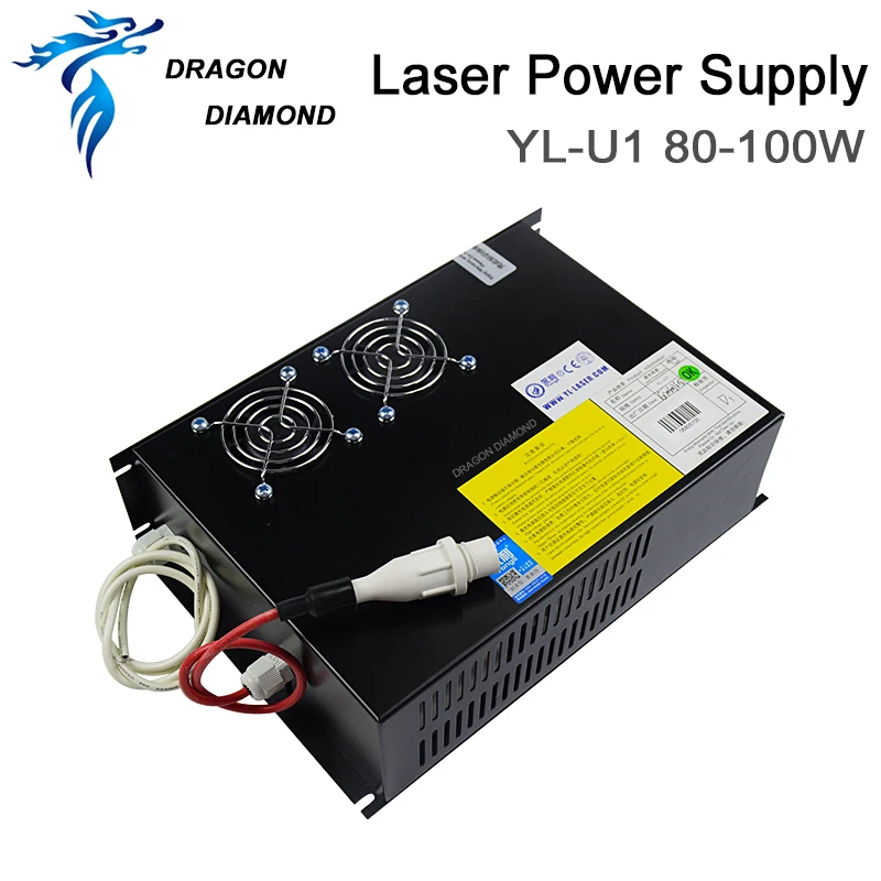 DRAGON DIAMOND YL-U1 100 Вт лазерный источник питания Yongli для 80 Вт-100 CO2 лазерная трубка |