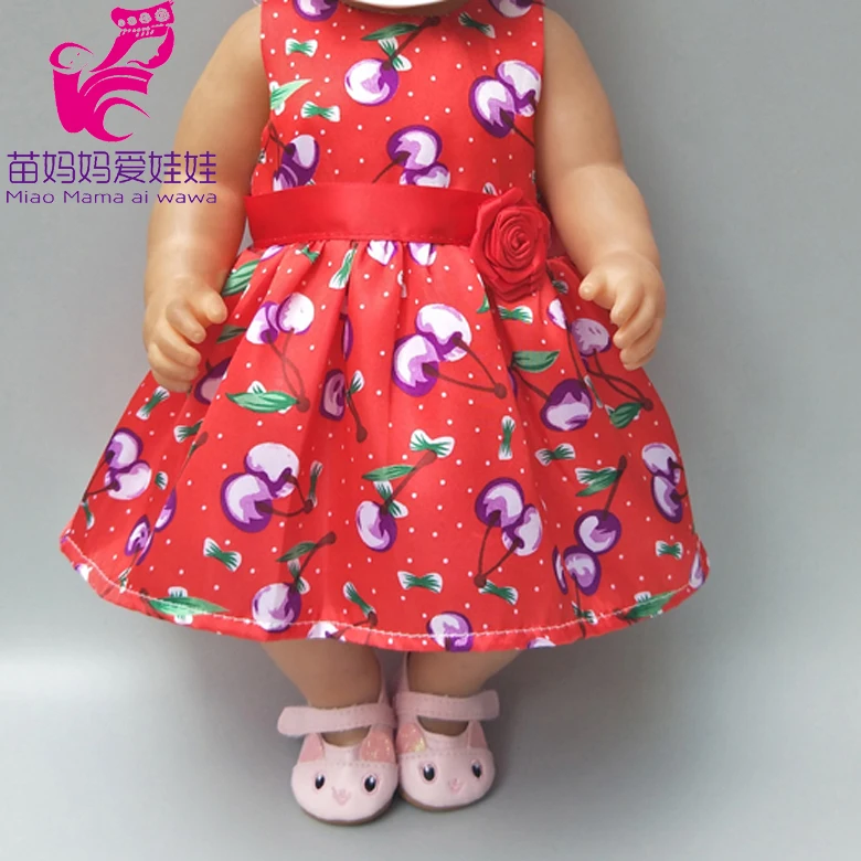 Новогоднее платье для куклы 18 дюймов Одежда кукол девочек детские игрушки одежда