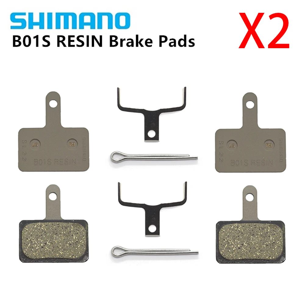 2 пары shimano B01S тормозные колодки из смолы дисковые Тормозные колодки для MTB MT200/M315/M355/M395/M446/M575/M486/M485/M445