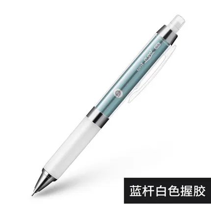 1 шт., механический карандаш UNI Kuru Toga, M5-858GG, 0,5 мм, мягкая ручка, низкий центр тяжести, автоматический вращающийся карандаш - Цвет: Blue with white